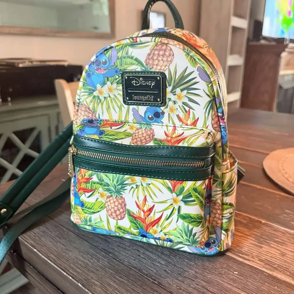 Disney Loungefly Stitch Tropical Pineapple Mini Backpack